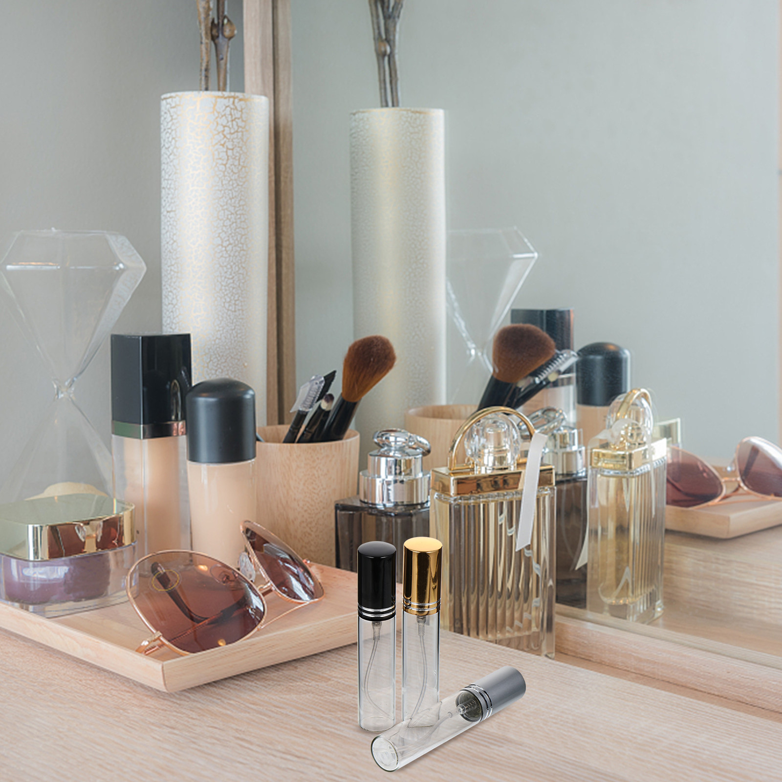 Misting Bottle Fine - 6 Frascos de Perfume Portáteis Premium