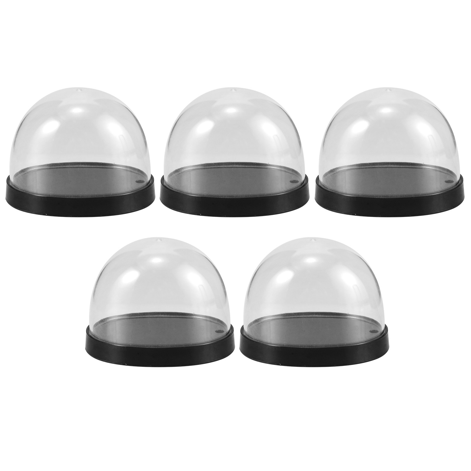 Plastic Dome Clear - 5 Conjuntos de Cúpulas de Plástico