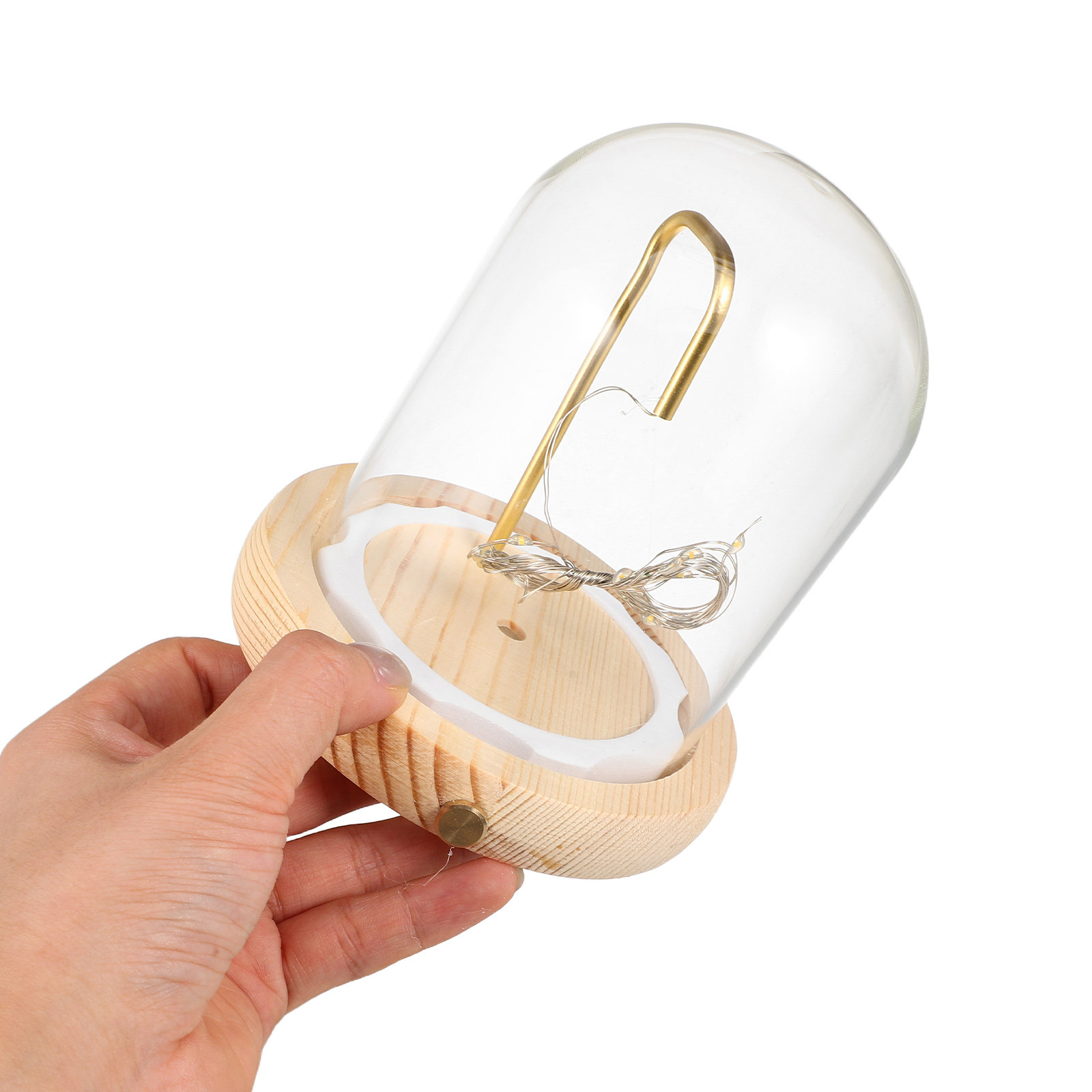 Plastic Dome Clear - Cúpula de Vidro com Base de