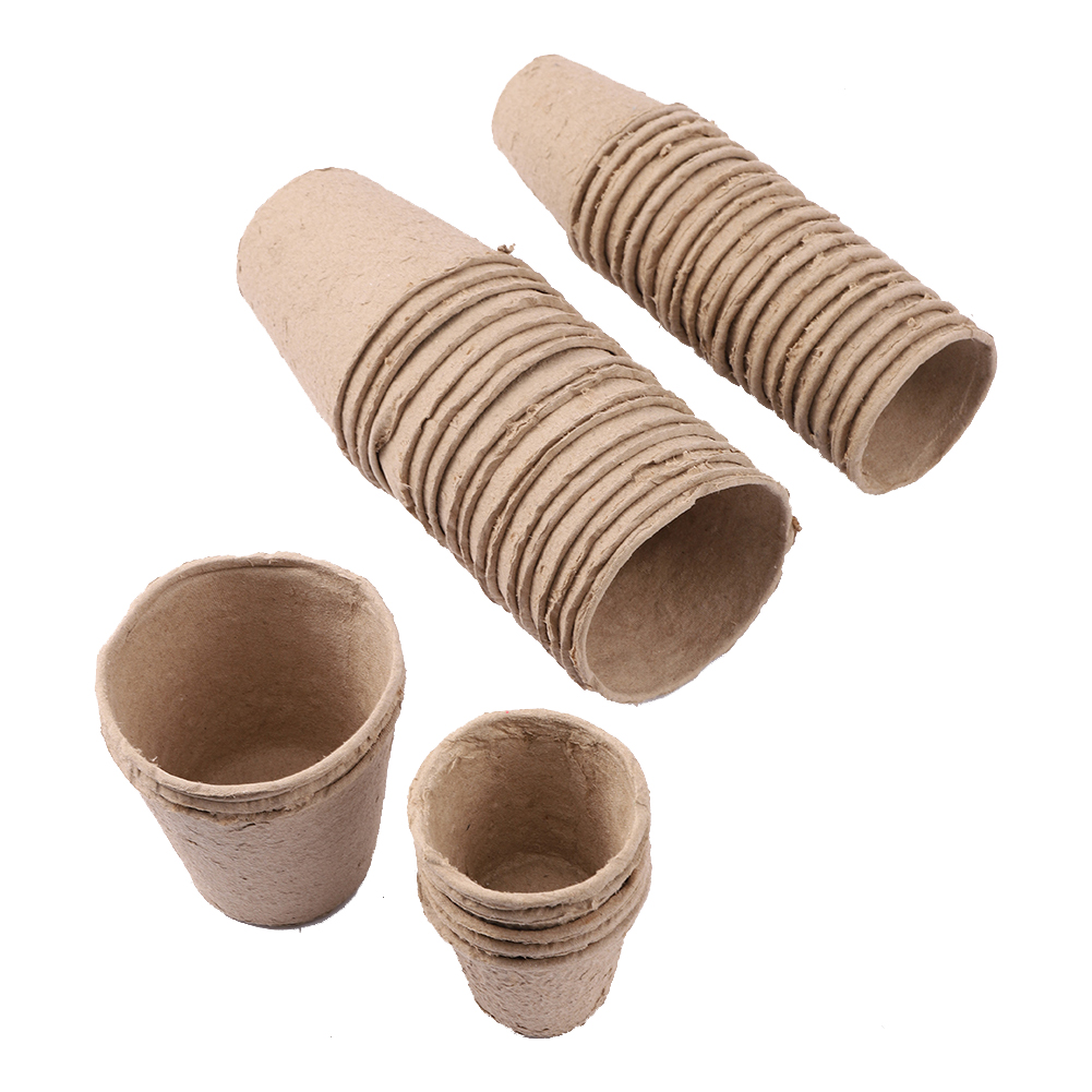 Peat Pellet Tray - Vasos redondos de turba para jardim,