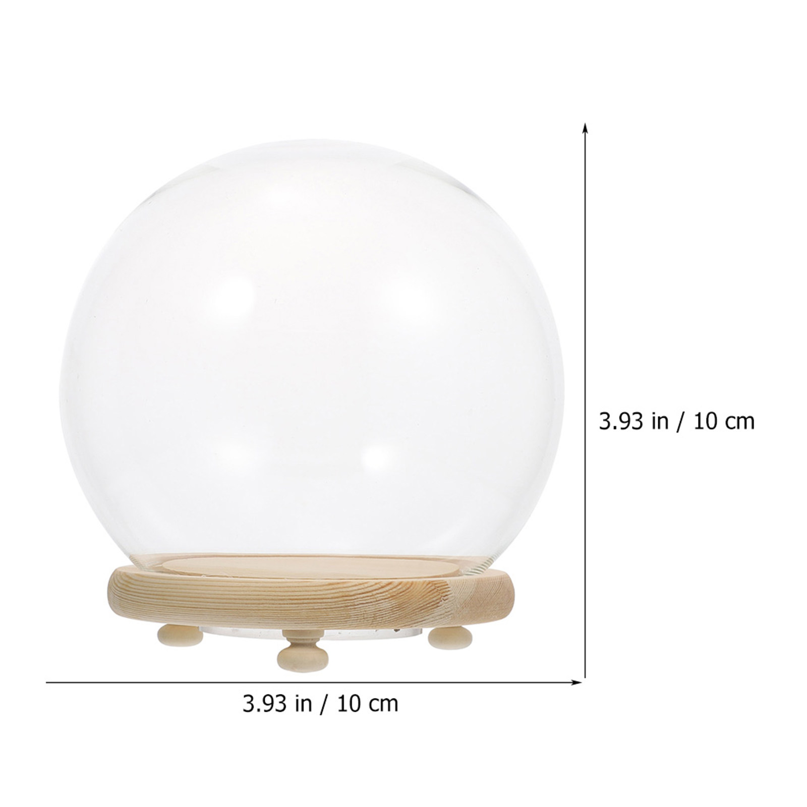 Cúpula de Vidro Transparente p - Plastic Dome Clear avaliação e preço